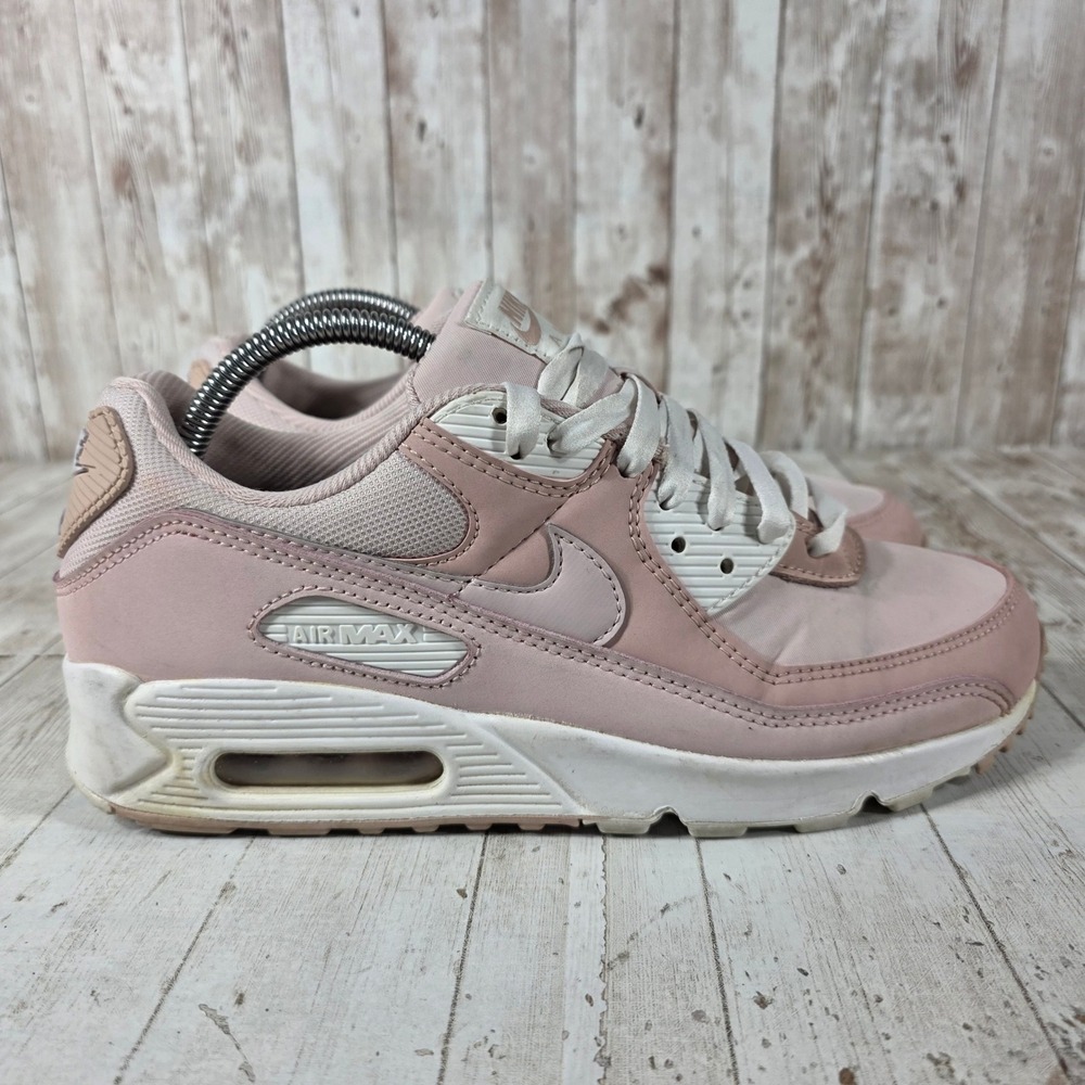 Nike Air Max 90 Barely Rose White DJ3862-600 Mens 8 Womens 9.5 Low Top Sneakers